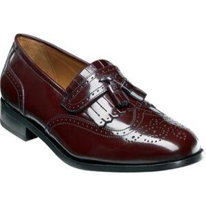 Florsheim Brinson Burgundy Leather Tassel Loafers
